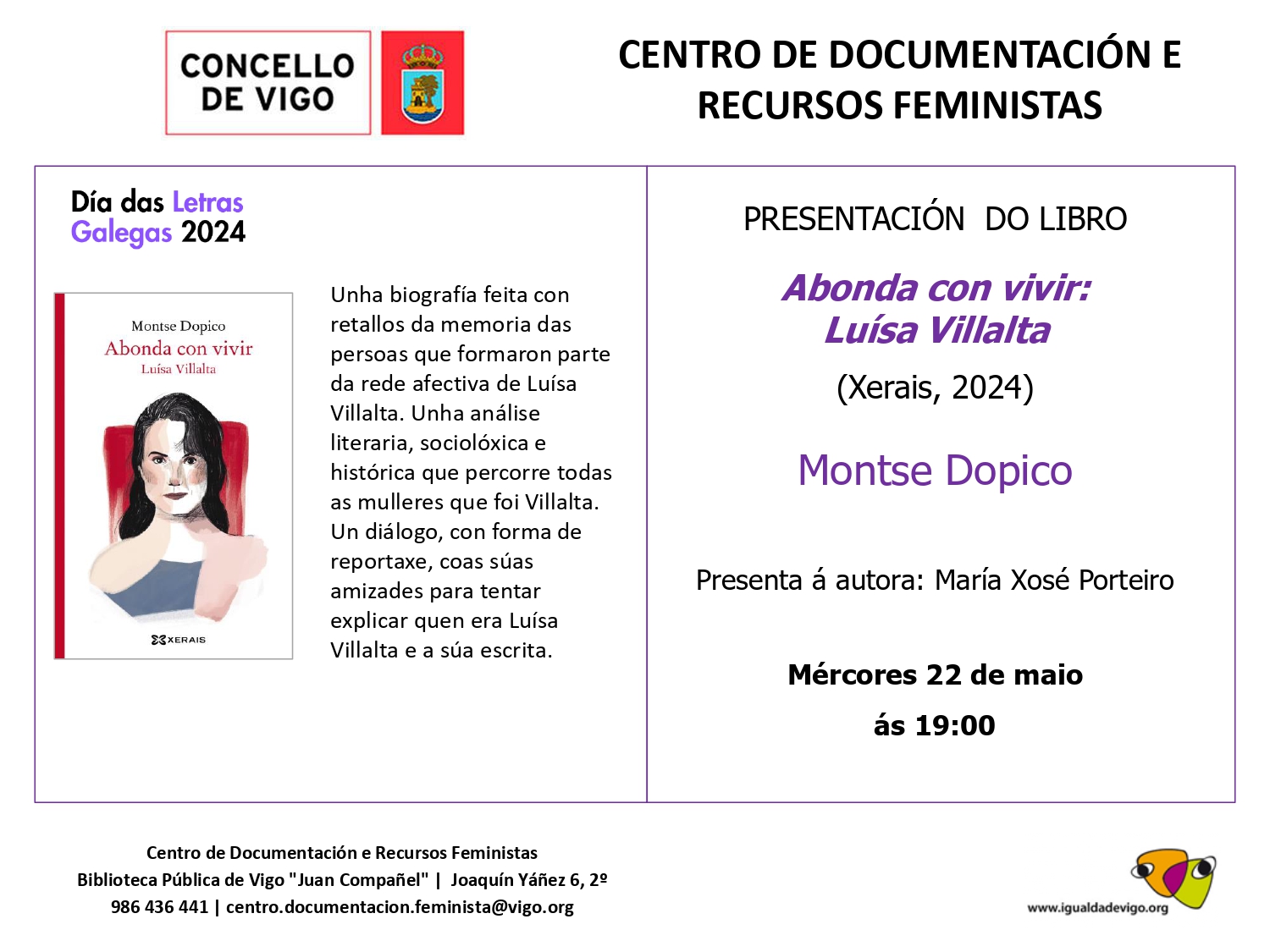 Abonda con vivir: Luisa Villalta