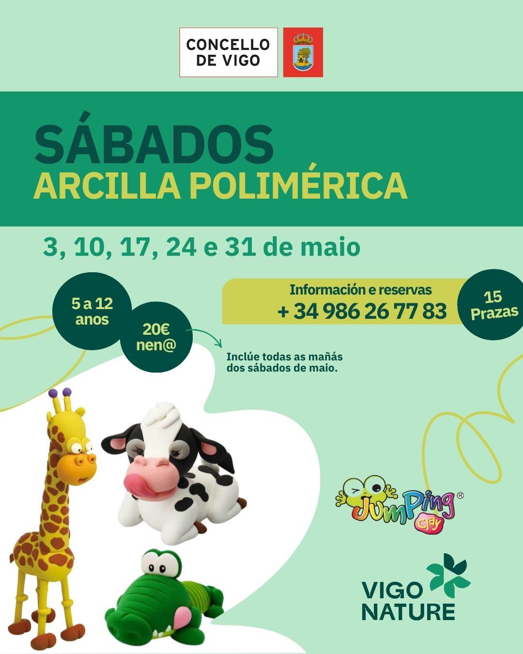 Taller infantil de Arcilla Polimrica-Todos los sbados de mayo 2025