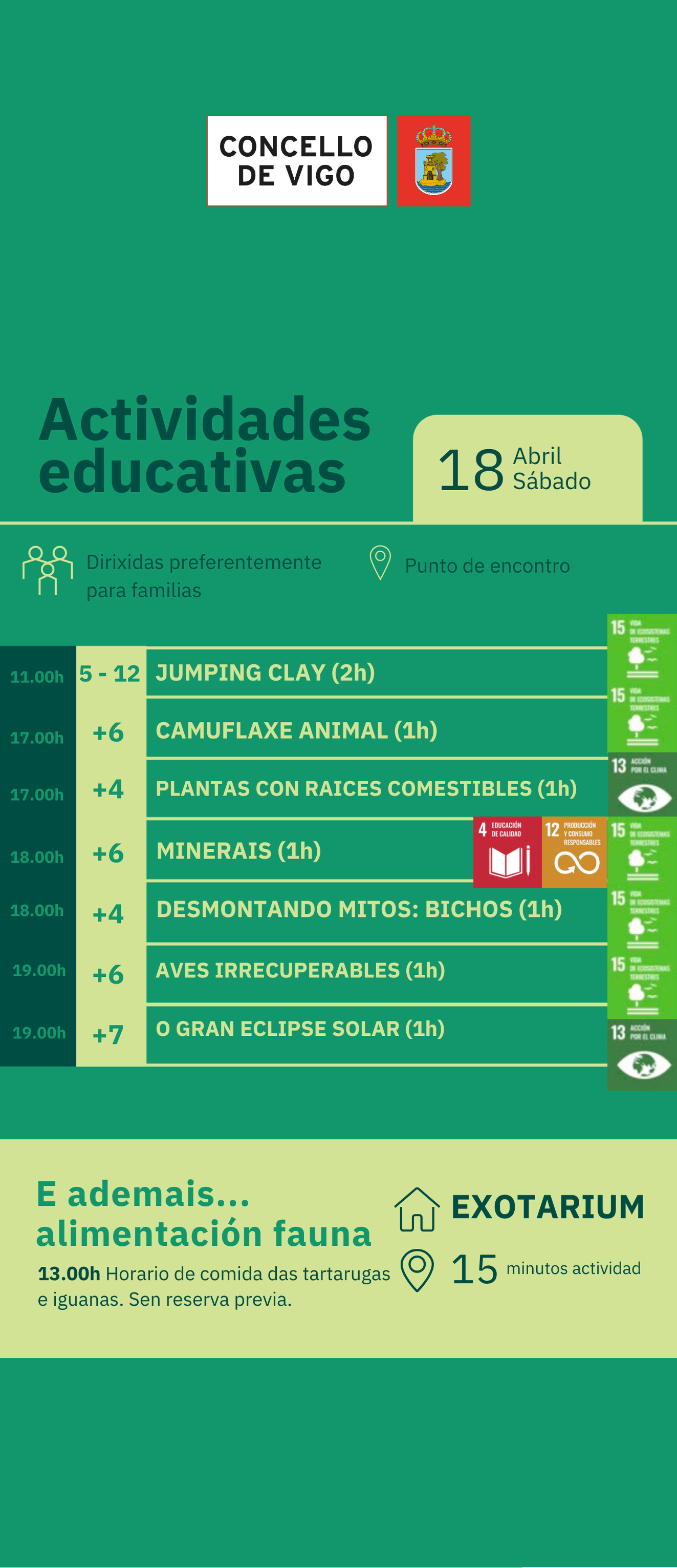 Actividades VigoNature-S�bado 18 de abril do 2026