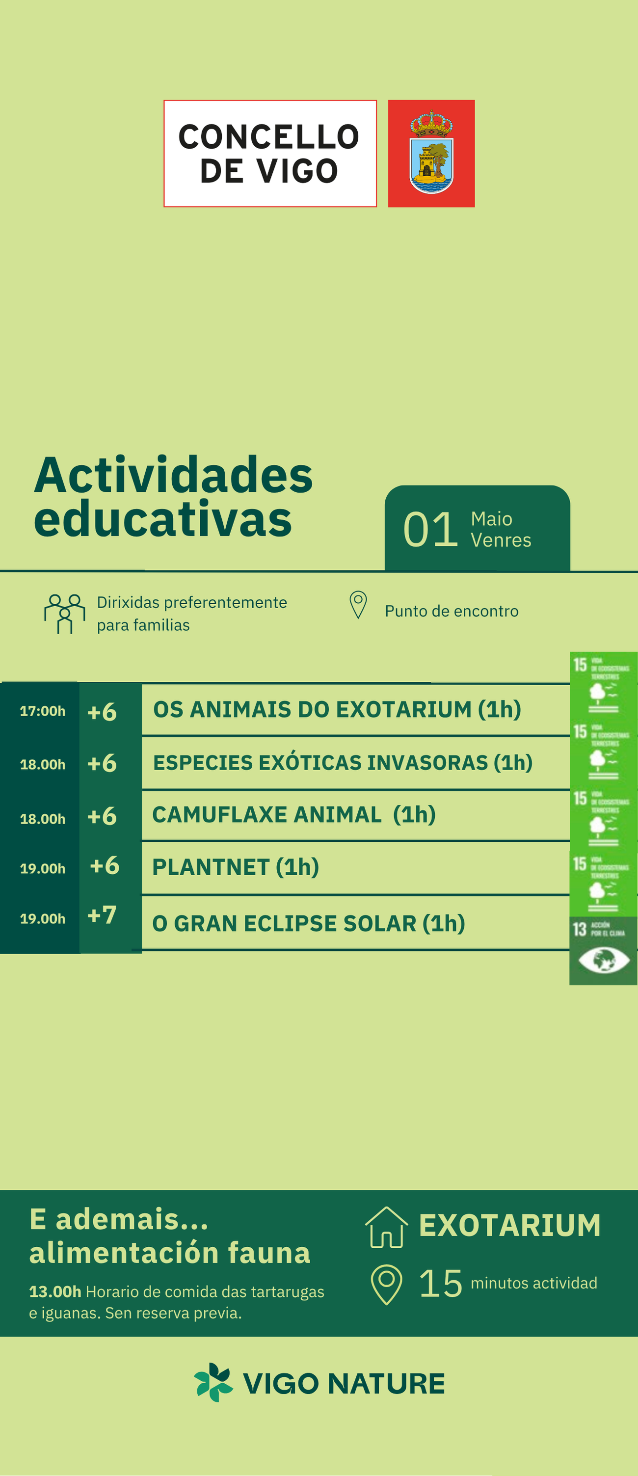 Actividades Vigo Nature Viernes 1 de Mayo