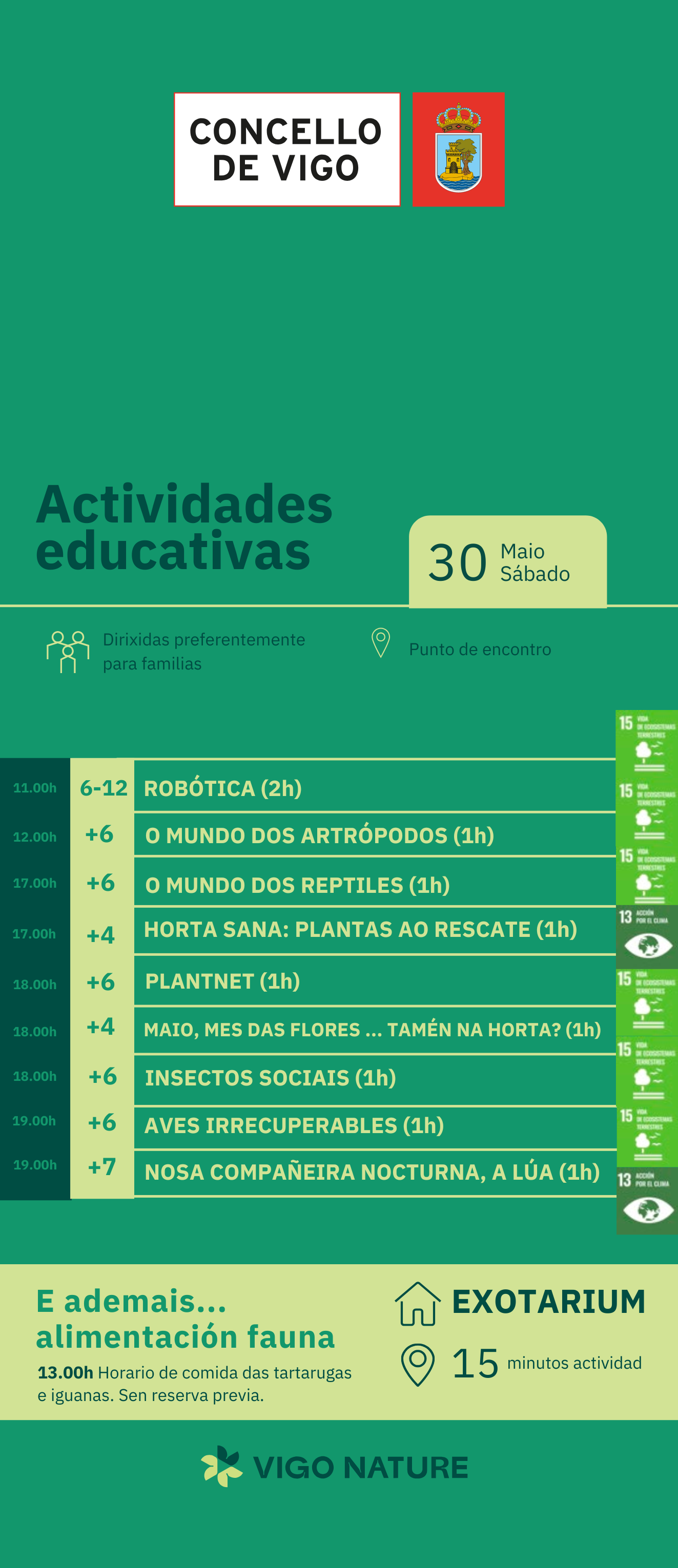Actividades en Vigo Nature S�bado 30 de Mayo