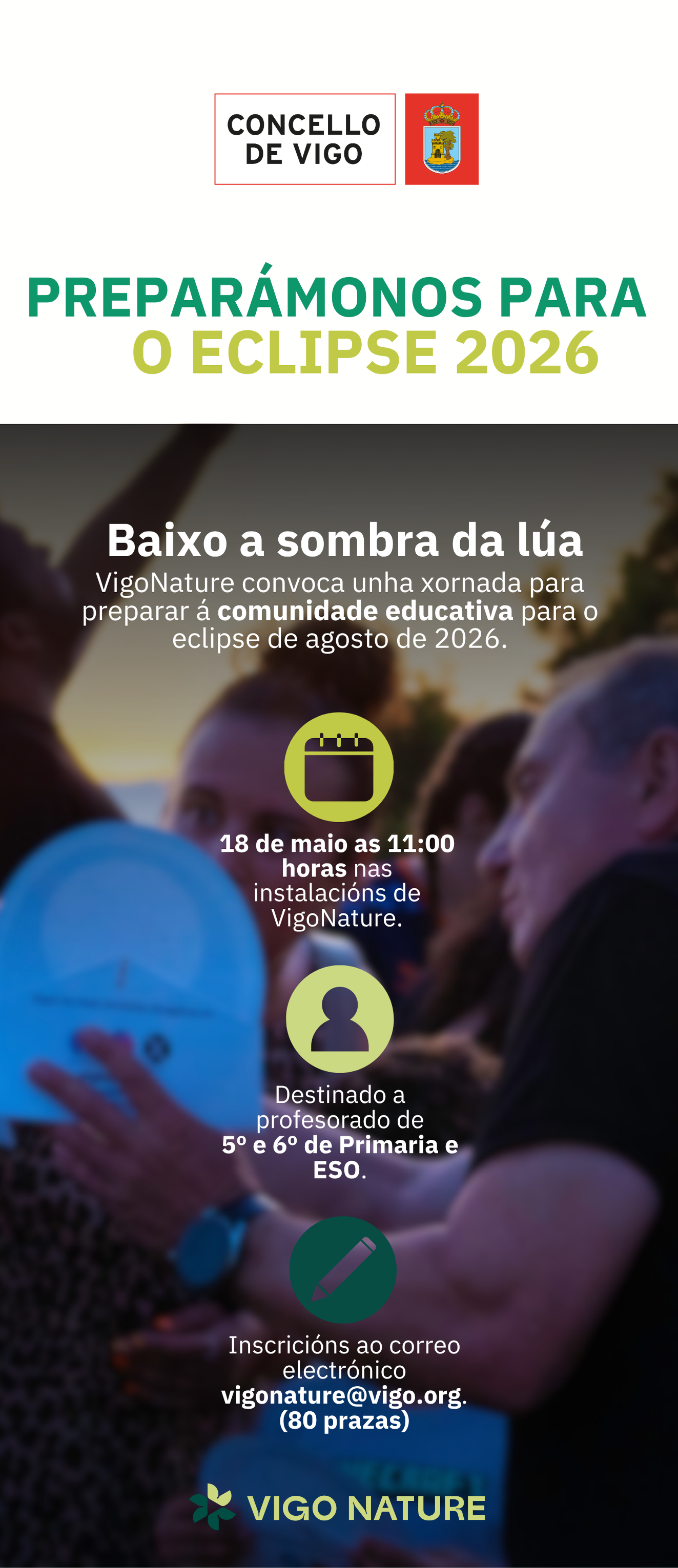 Formaci�n Docente para el Eclipse el 18 de Mayo en Vigo Nature