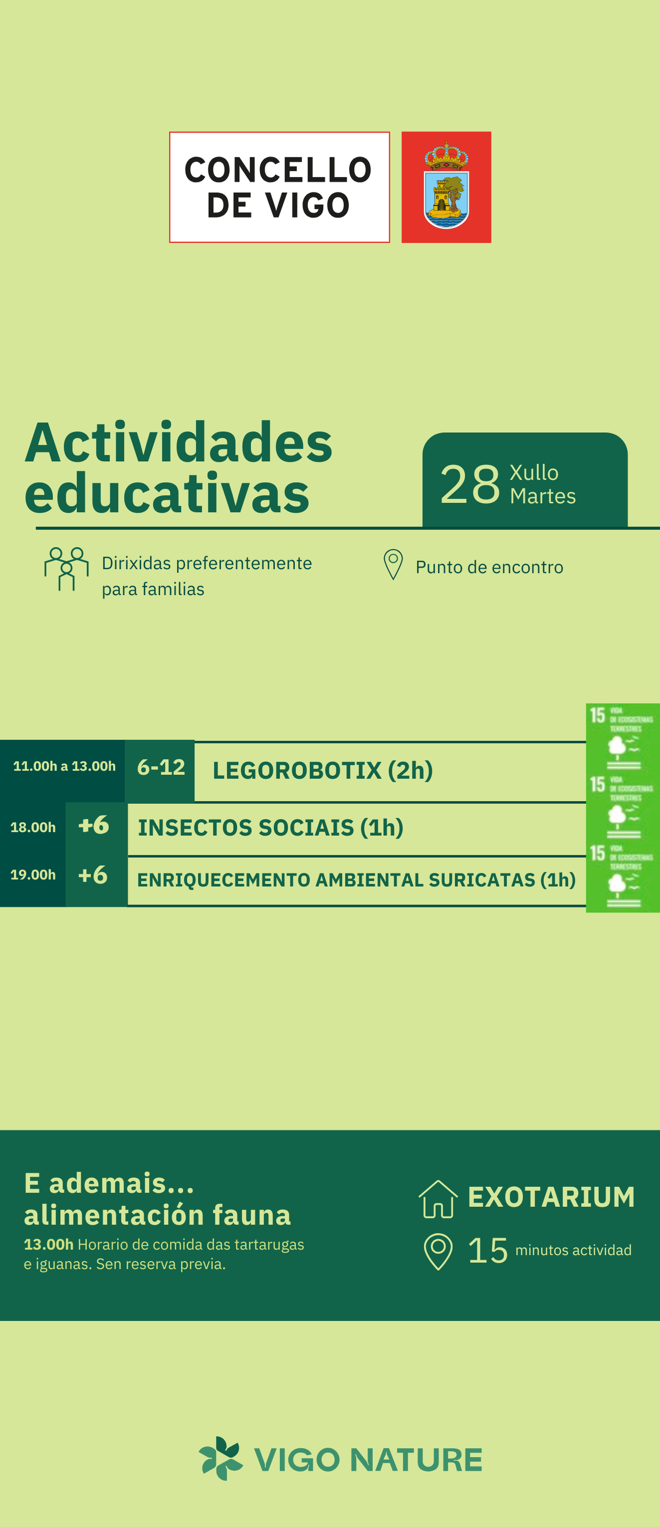 Actividades en VigoNature 28/07/2026