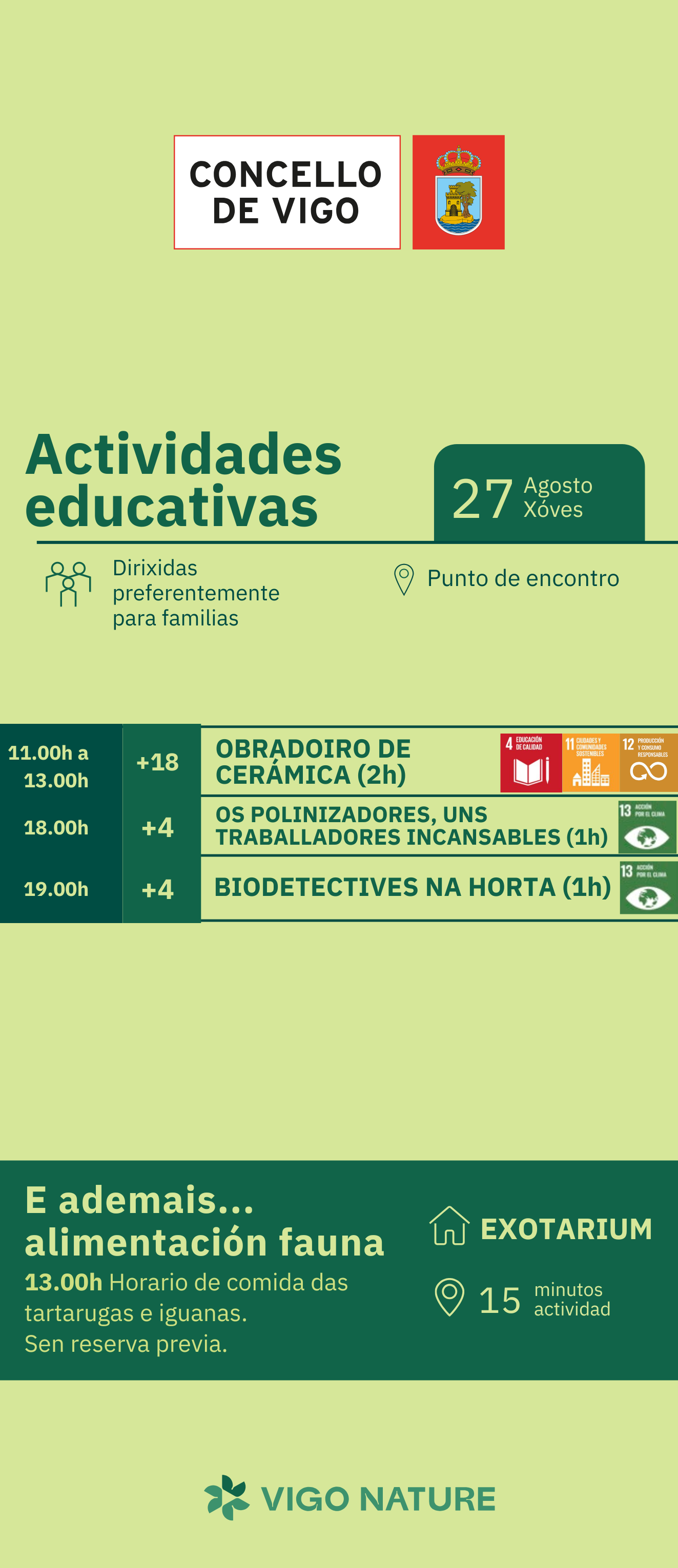 Actividades en VigoNature Xoves 27